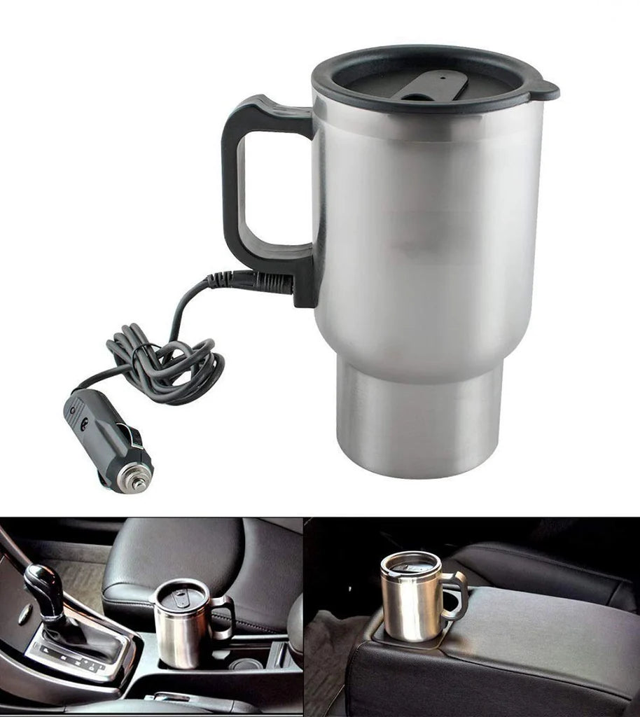 Travel Coffee Mug Cup Heated Thermos 450Ml